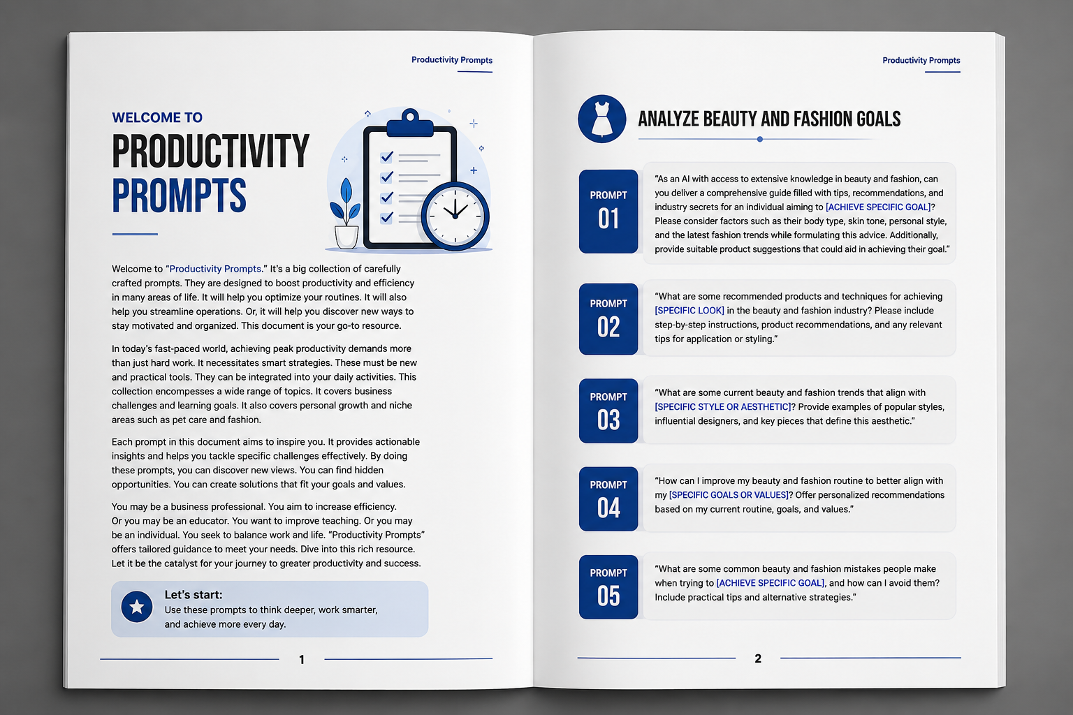Productivity Prompts – AI Prompt Pack - Image 2