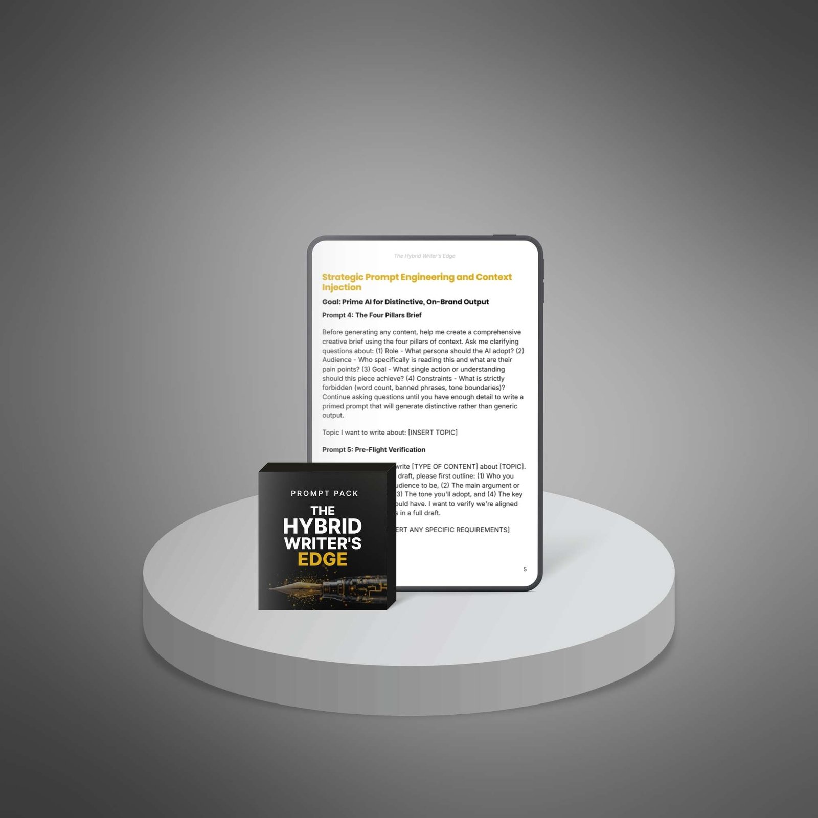 The Hybrid Writer’s Edge – AI Prompt Pack - Image 4